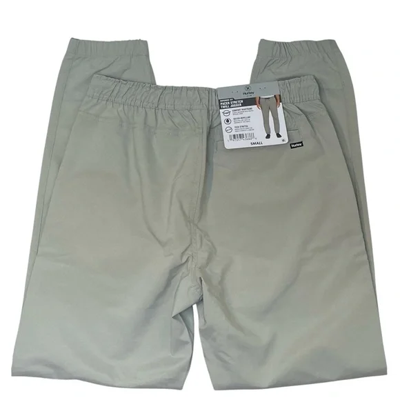 Hurley Men’s Pacer Stretch Twill Jogger Pants Light Grey Size Small NWT - Picture 8 of 16
